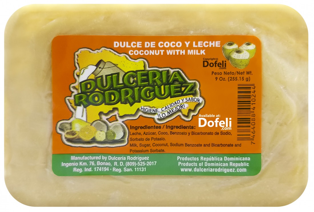 Dulcería Rodríguez Dominican Republic coconut and milk fudge, a rich and creamy dessert.